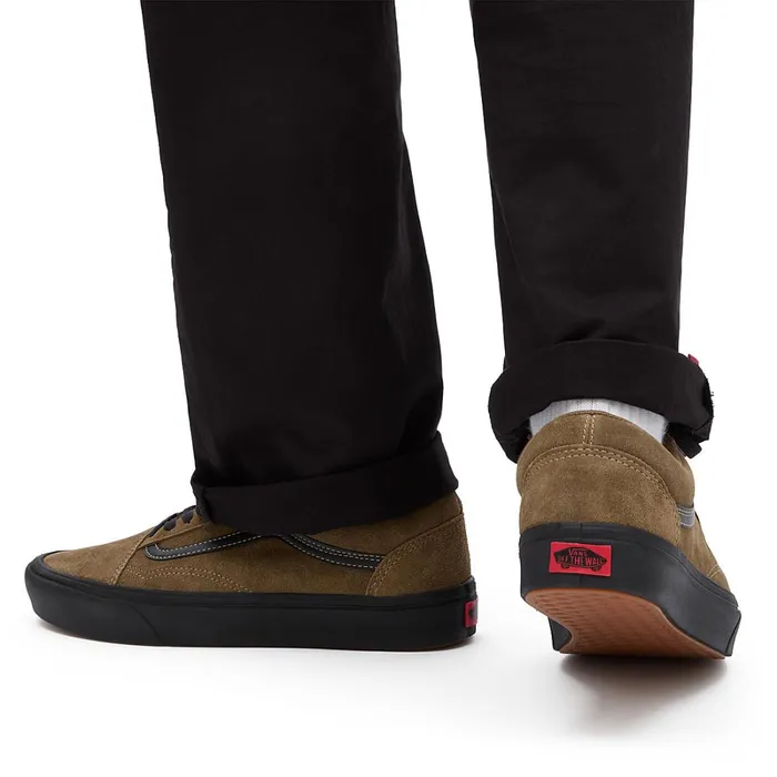 Vans Lowtop Shoes Women Old Skool ComfyCush Suede Shoes Brown