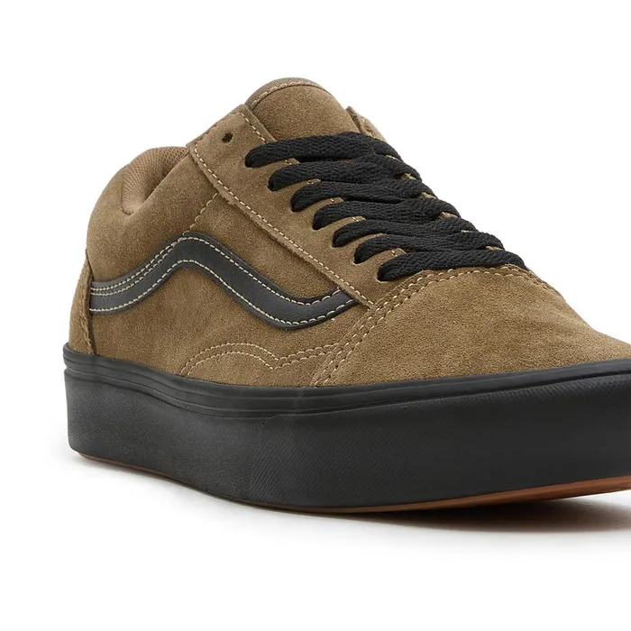 Vans Lowtop Shoes Women Old Skool ComfyCush Suede Shoes Brown