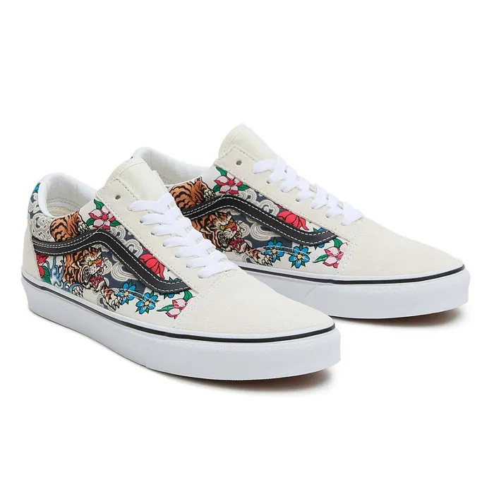 Vans Lowtop Shoes Women Old Skool Tiger Floral Shoes Multicolour