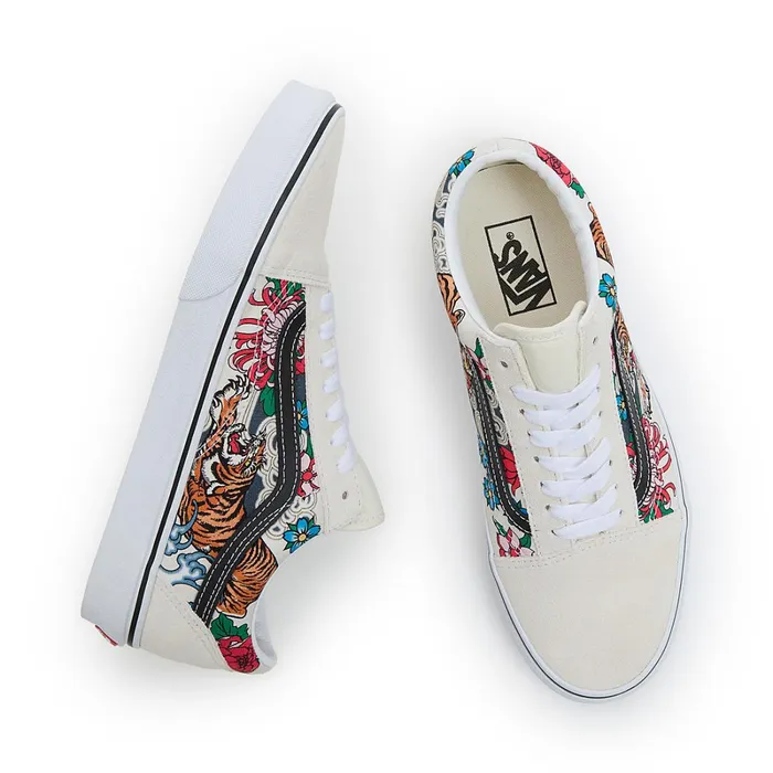 Vans Lowtop Shoes Women Old Skool Tiger Floral Shoes Multicolour