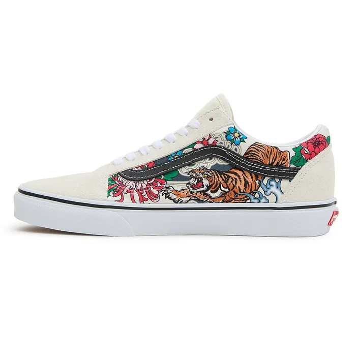 Vans Lowtop Shoes Women Old Skool Tiger Floral Shoes Multicolour