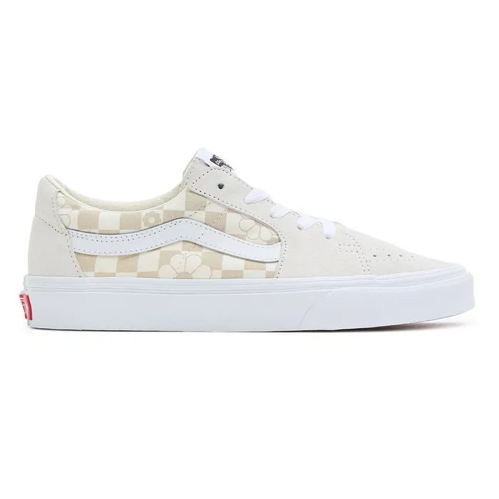 Vans Lowtop Shoes Women Sk8Low Floral Check Shoes White