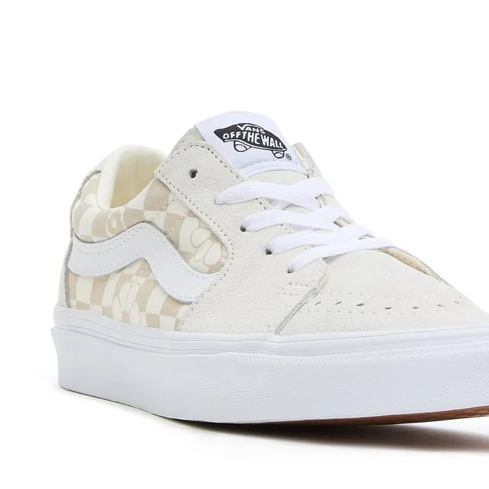 Vans Lowtop Shoes Women Sk8Low Floral Check Shoes White