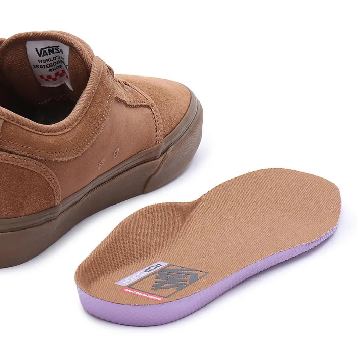 Vans Lowtop Shoes Women Skate Chukka Low Shoes Brown