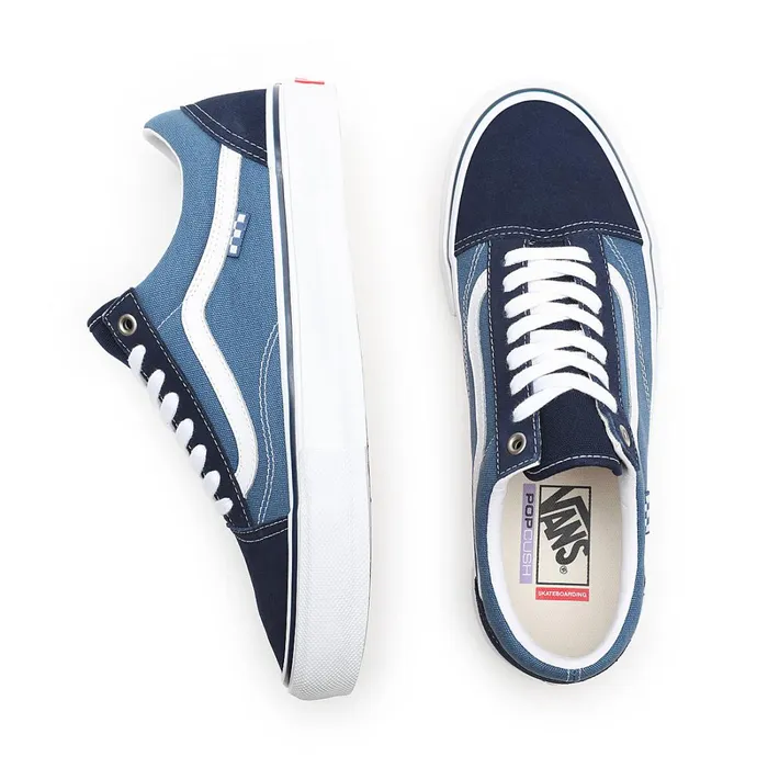 Vans Lowtop Shoes Women Skate Old Skool Shoes Blue