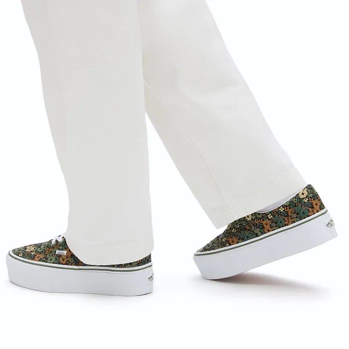 Vans Platform Shoes Women Era Stackform Shoes Green