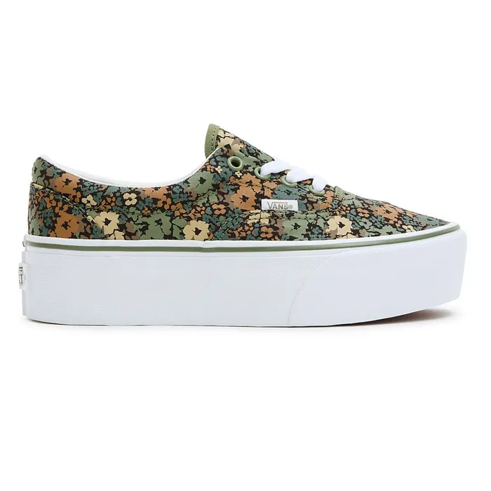 Vans Platform Shoes Women Era Stackform Shoes Green