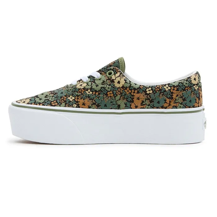 Vans Platform Shoes Women Era Stackform Shoes Green