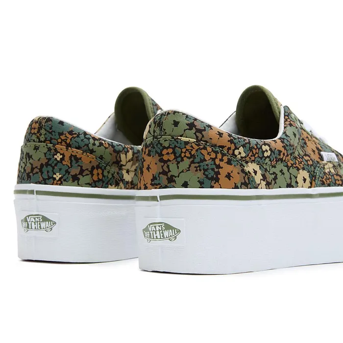 Vans Platform Shoes Women Era Stackform Shoes Green