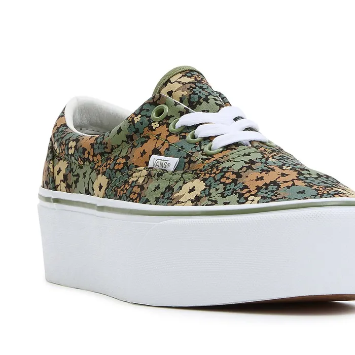 Vans Platform Shoes Women Era Stackform Shoes Green