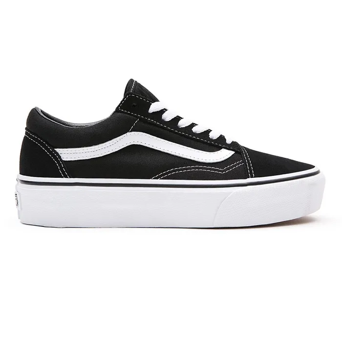 Vans Platform Shoes Women Platform Old Skool Shoes Black