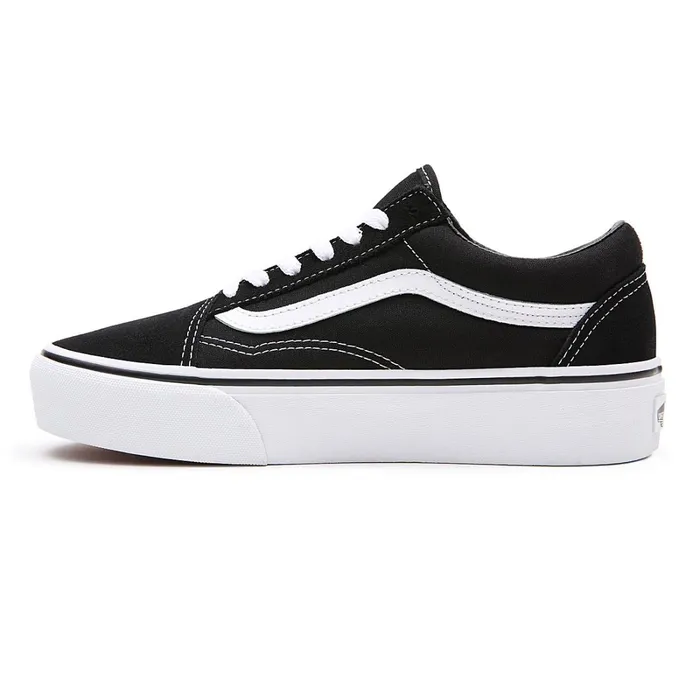 Vans Platform Shoes Women Platform Old Skool Shoes Black