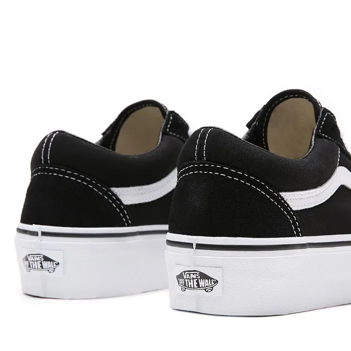 Vans Platform Shoes Women Platform Old Skool Shoes Black