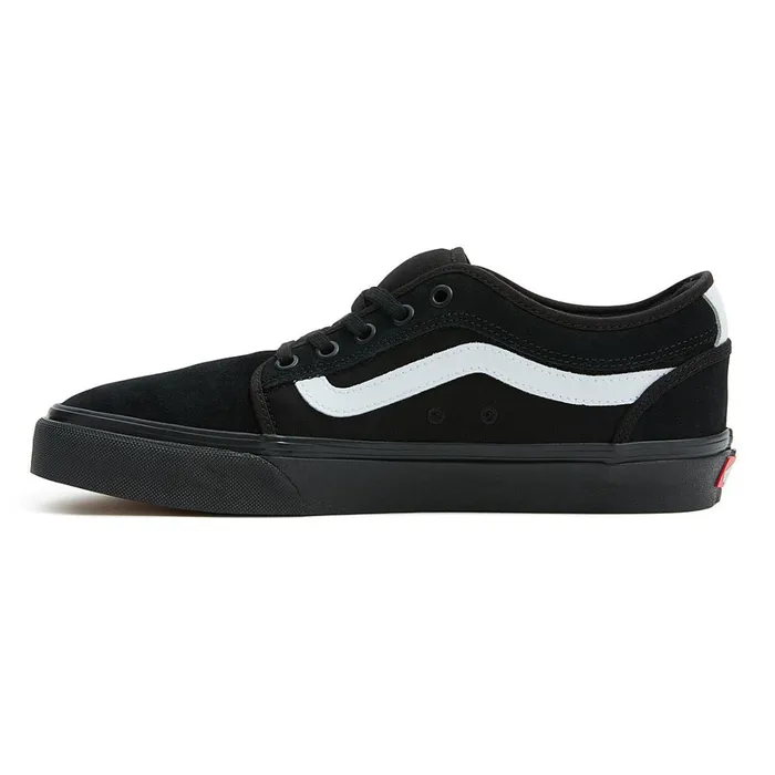 Vans Skate Shoes Women Chukka Low Sidestripe Shoes Black White
