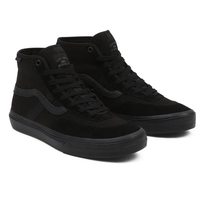 Vans Skate Shoes Women Crockett High Shoes Black
