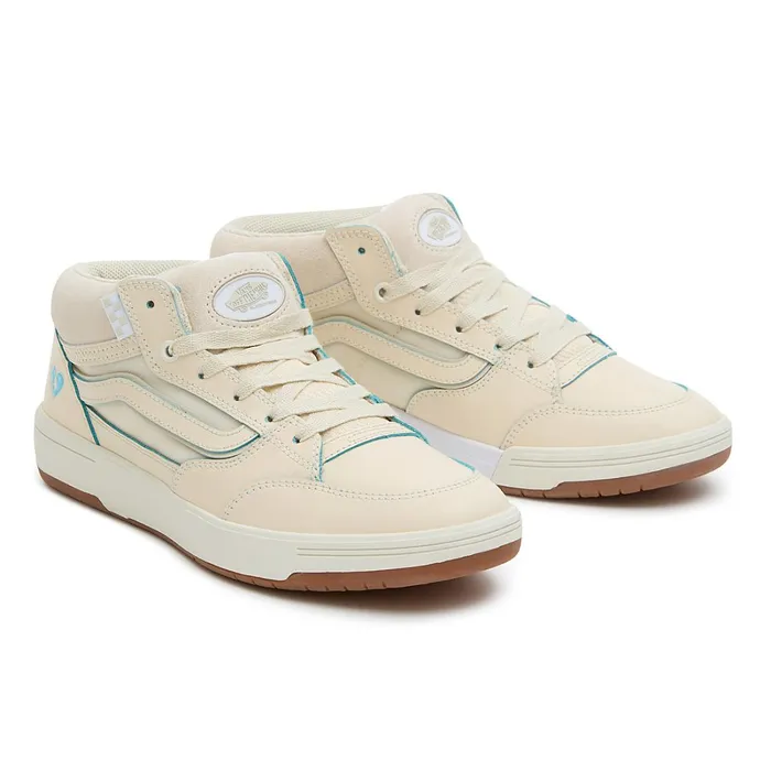 Vans Skate Shoes Women Zahba Mid Shoes White