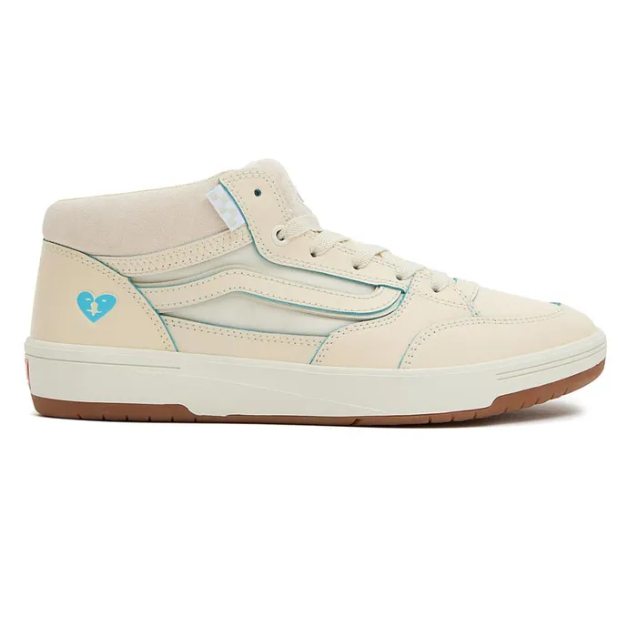 Vans Skate Shoes Women Zahba Mid Shoes White