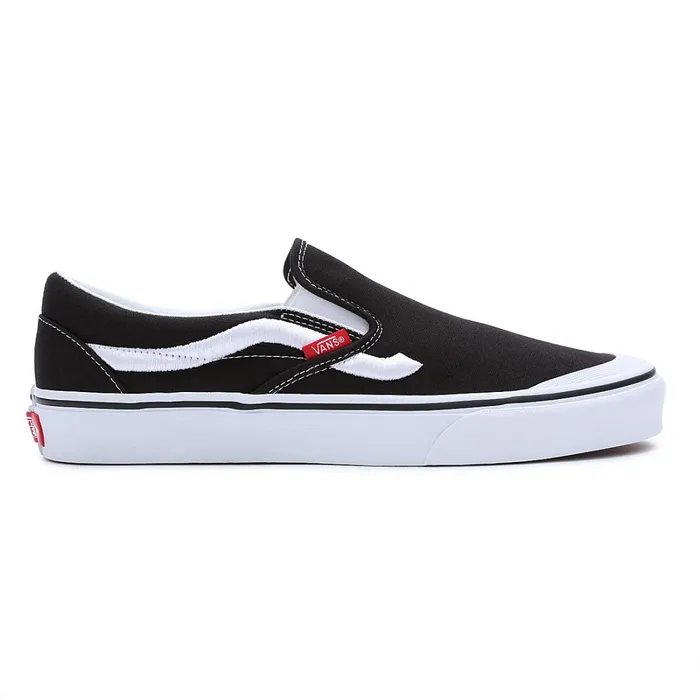 Vans Slipon Shoes Men Classic SlipOn 138 Sidestripe Shoes Black