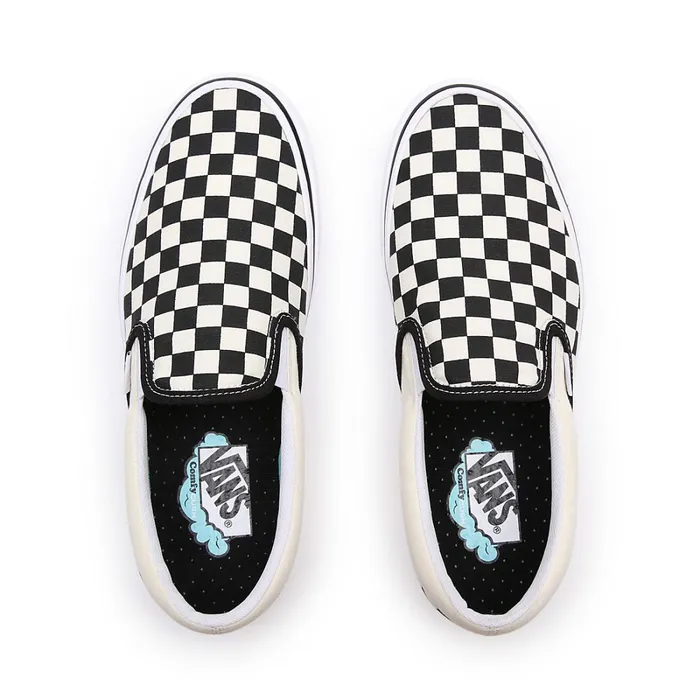 Vans Slipon Shoes Women Comfycush SlipOn Shoes Black White