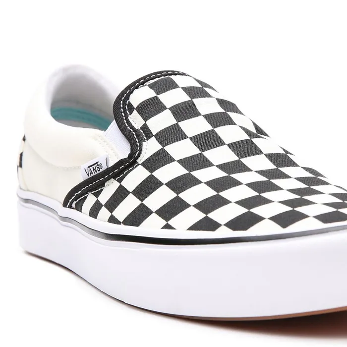 Vans Slipon Shoes Women Comfycush SlipOn Shoes Black White