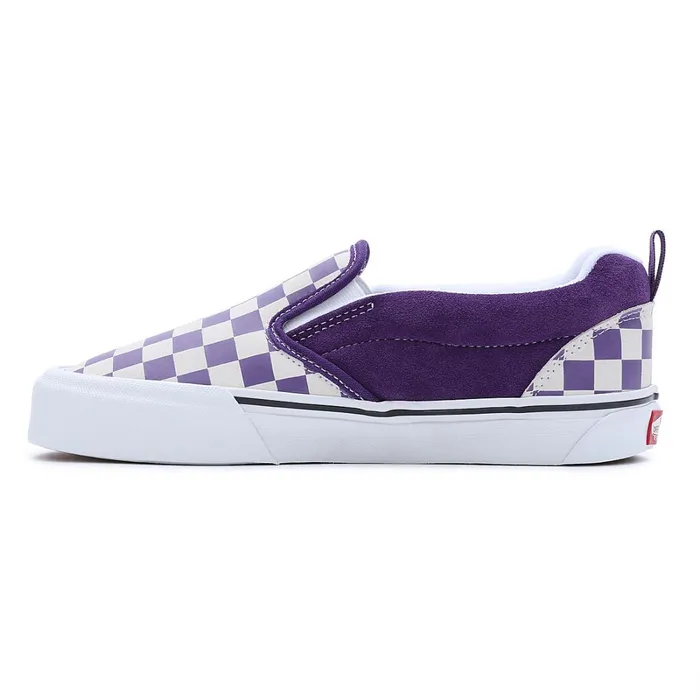 Vans Slipon Shoes Women Knu Slip Checkerboard Shoes White Purple
