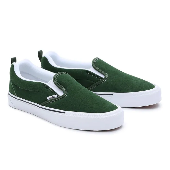 Vans Slipon Shoes Women Knu Slip Shoes Green White