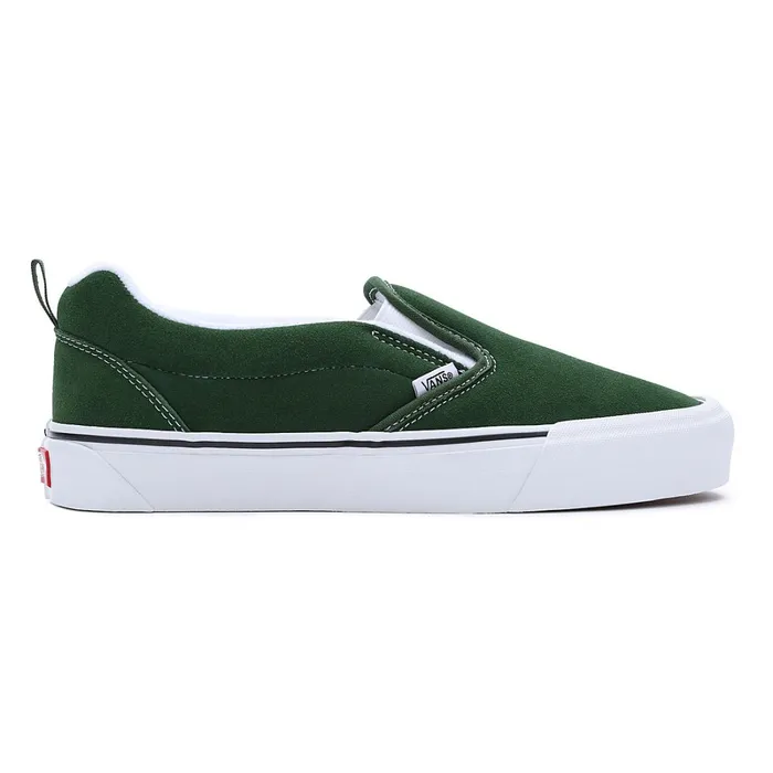 Vans Slipon Shoes Women Knu Slip Shoes Green White