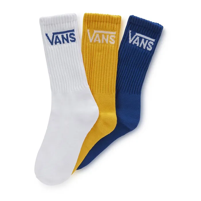 Vans Socks Kids Classic Crew Socks 3 Pairs Blue