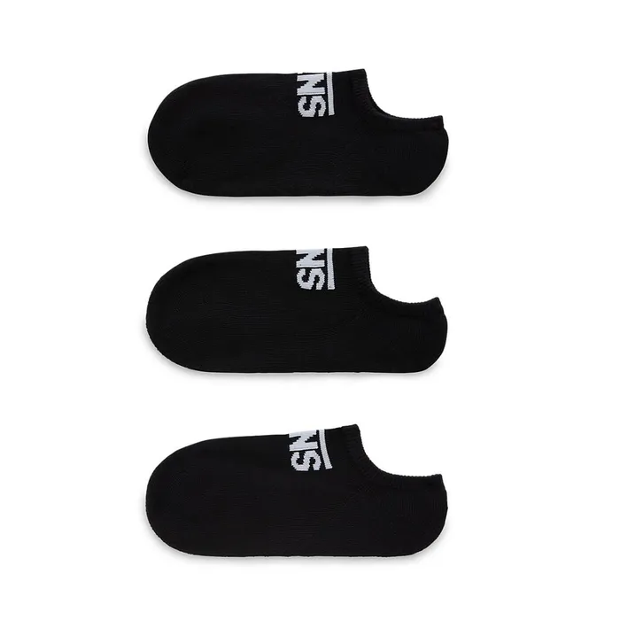 Vans Socks Kids Classic Kick No Show Socks 3 Pairs Black