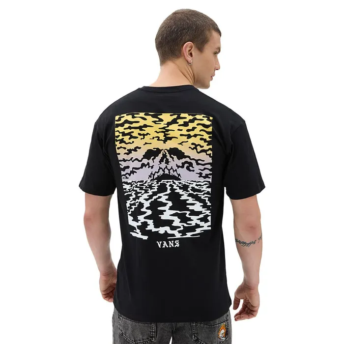 Vans Tshirts and Tanks Men Doom Volcano TShirt Black