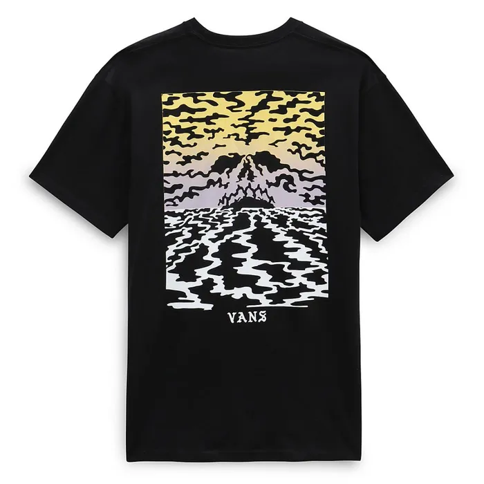 Vans Tshirts and Tanks Men Doom Volcano TShirt Black