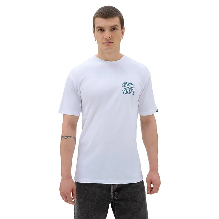 Vans Tshirts and Tanks Men Doom Volcano TShirt White