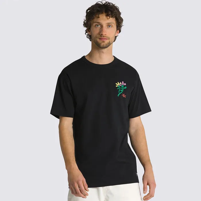 Vans Tshirts and Tanks Men Hannah Eddy Off The Wall TShirt Black