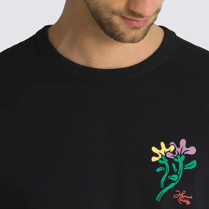 Vans Tshirts and Tanks Men Hannah Eddy Off The Wall TShirt Black