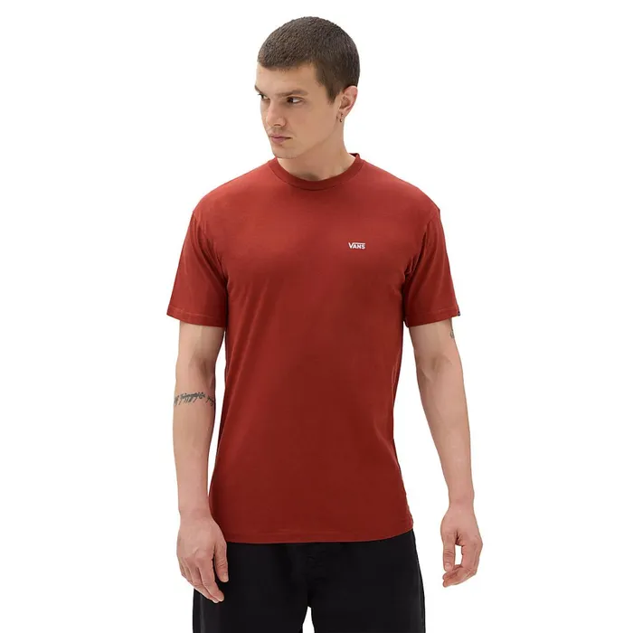 Vans Tshirts and Tanks Men Left Chest Logo TShirt Brown