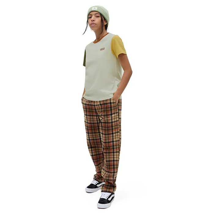 Vans Tshirts and Tops Women Colorblock Crew TShirt Multicolour