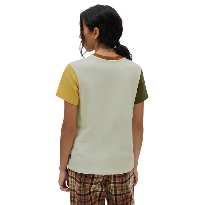 Vans Tshirts and Tops Women Colorblock Crew TShirt Multicolour