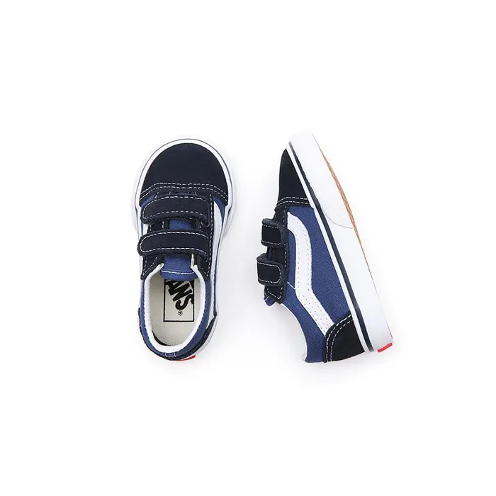 Vans Toddler Shoes 14 Years Kids Toddler Old Skool Hook And Loop Shoes 14 Years Blue
