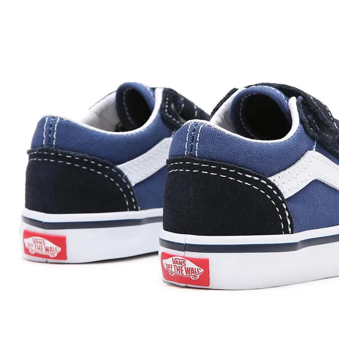 Vans Toddler Shoes 14 Years Kids Toddler Old Skool Hook And Loop Shoes 14 Years Blue