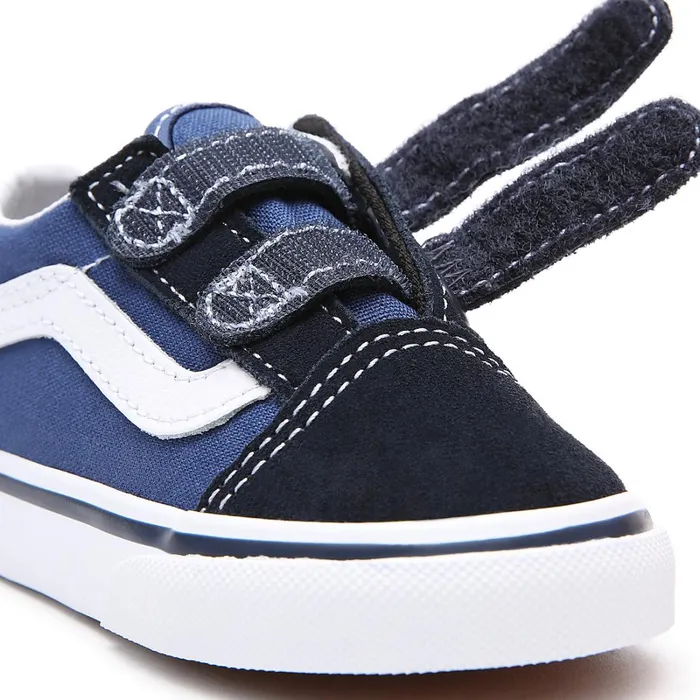 Vans Toddler Shoes 14 Years Kids Toddler Old Skool Hook And Loop Shoes 14 Years Blue