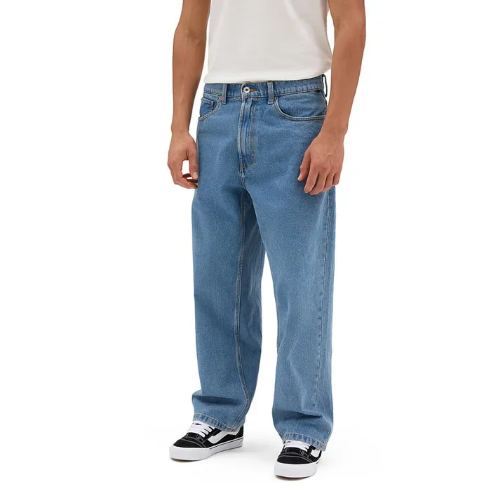 Vans Trousers and Jeans Men Check5 Baggy Denim Trousers Blue