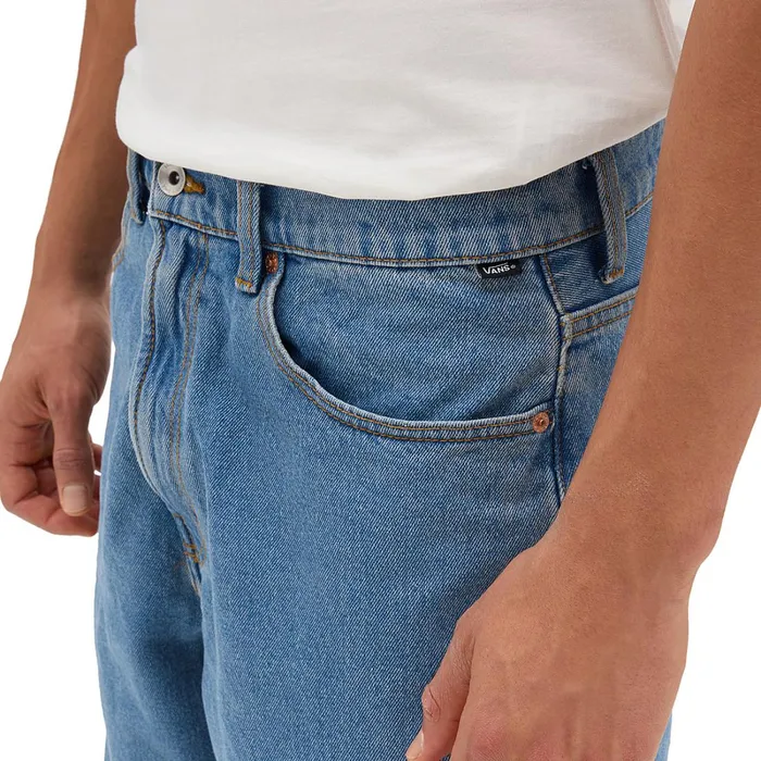 Vans Trousers and Jeans Men Check5 Baggy Denim Trousers Blue