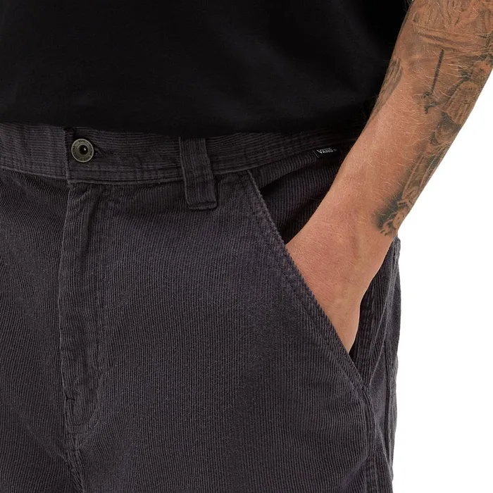 Vans Trousers and Jeans Men Drill Chore Loose Carpenter Corduroy Trousers Grey
