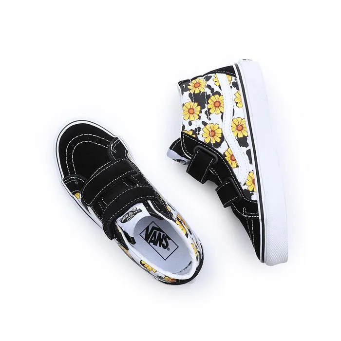 Vans View All Kids Cow Floral Sk8Mid Reissue Hook And Loop Shoes 48 Years Multicolour