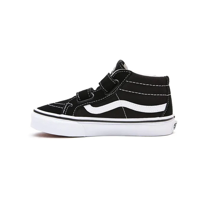 Vans View All Kids Sk8Mid Reissue Hook And Loop Shoes 48 Years Black