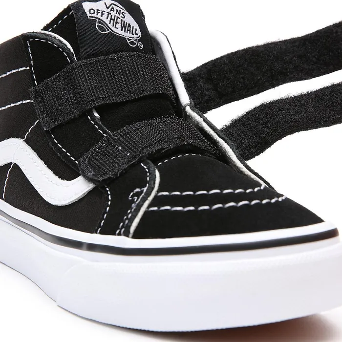Vans View All Kids Sk8Mid Reissue Hook And Loop Shoes 48 Years Black