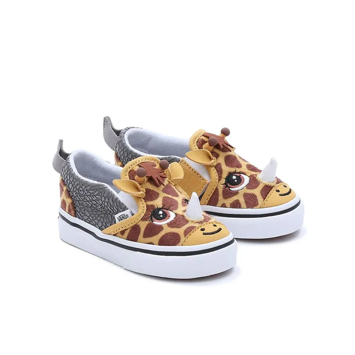 Vans View All Kids Toddler SlipOn V Rinoceraffe Shoes 14 Years Beige