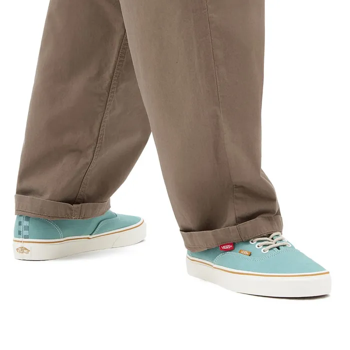 Vans View All Men Authentic Embroidered Check Shoes Green