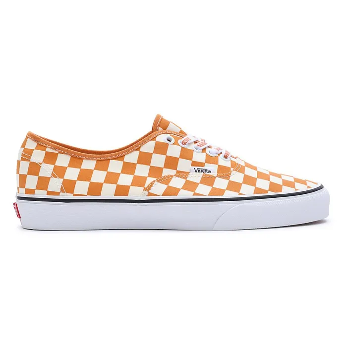 Vans View All Men Check Authentic Shoes White Orange