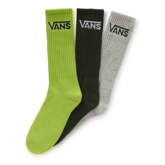 Vans View All Men Classic Crew Socks 3 Pairs Green